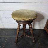 Ancien tabouret de piano réglable