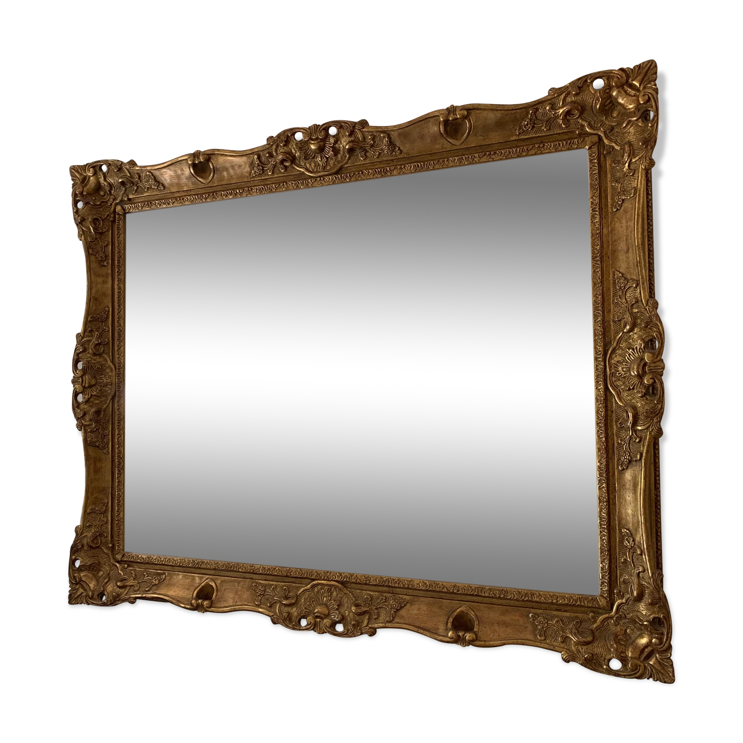 Trumeau gilded wood 116x94