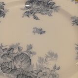 Plat Terre de Fer modèle Flore de U&C Sarreguemines