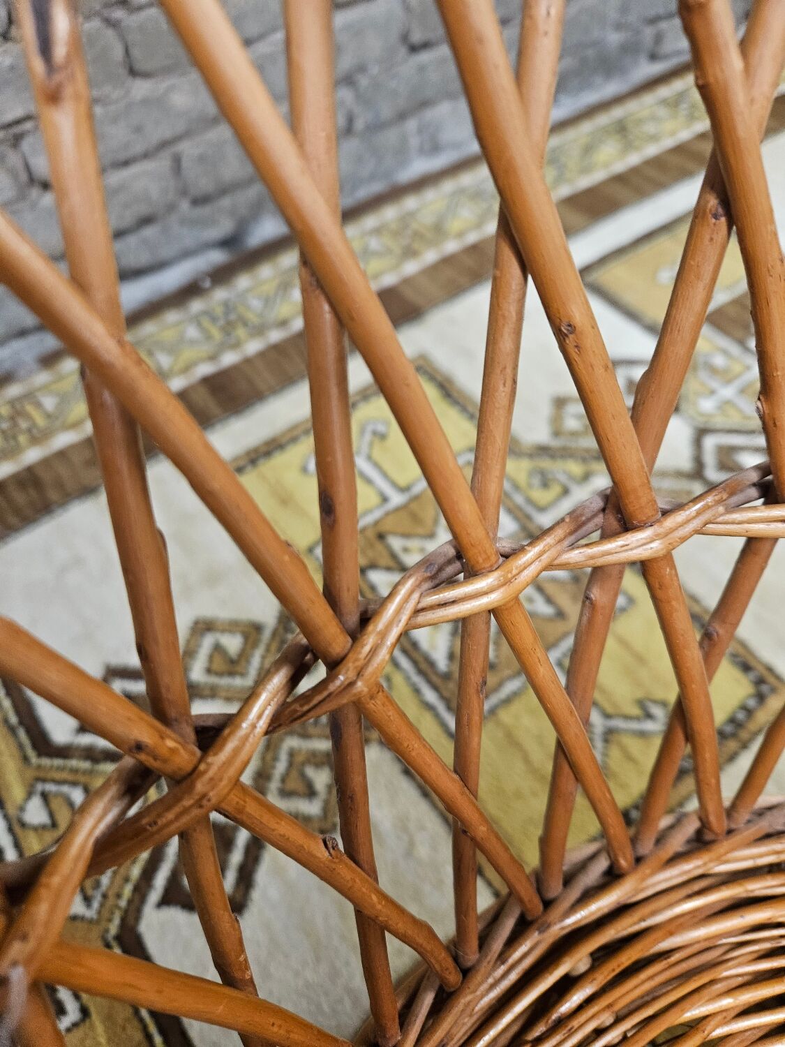 Vintage rattan armchair