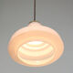 Mid-century Brass and Opaline Pendant Lamp, Italy