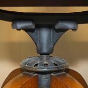 Antique George Hepplewhite captain's chair 1880 leather