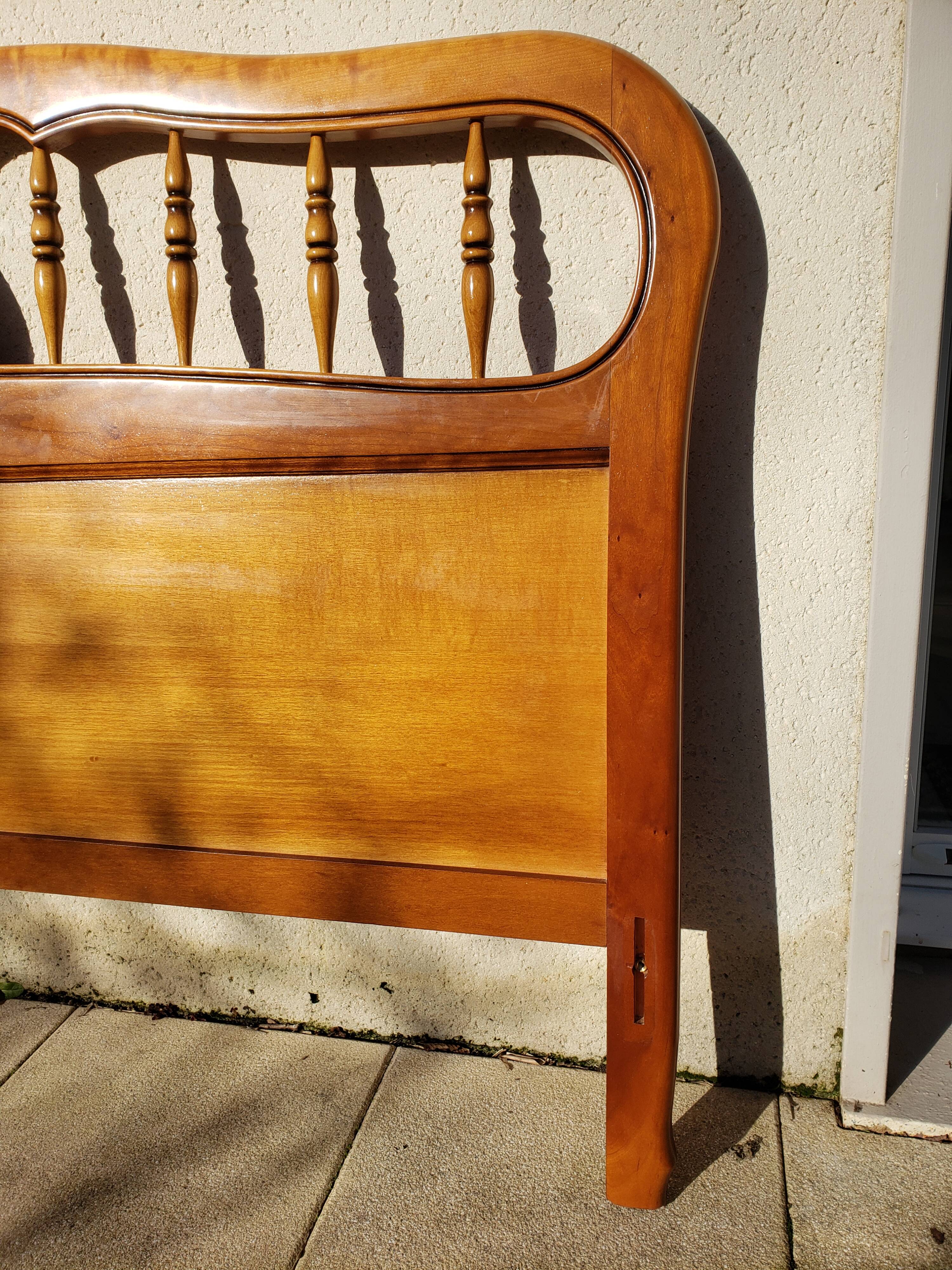 Louis XV style bed in cherry wood