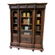 Antique Neo-Renaissance bookcase, display cabinet, walnut