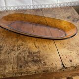Presentation dish 60s amber
