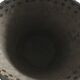 Brutalist studded leather wastepaper basket bucket 1920