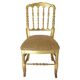 Chaise de style Chiavari en feuille d'or Tiffany, France, vers les années 1960.