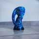 Vase bleu écume des mers émaux des glaciers