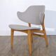 Vintage Scandinavian wooden armchair 1960