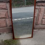 Scandinavian mirror 70s, 77x37 cm