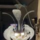 Art deco chandelier barovier et toso, made of murano glass, 1940s
