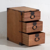 Small Japanese tansu with three drawers – Meiji Period (c. 1890–1926)