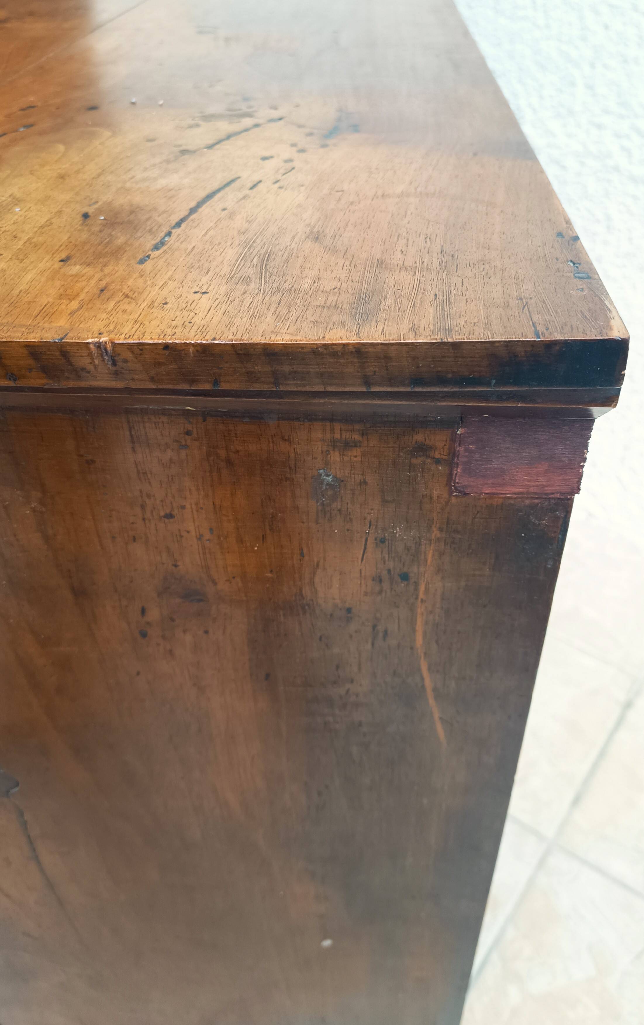 Empire period walnut commode