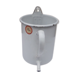 White enamelled tin fountain