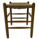 Vintage Stool Danish Papercord Rope Stool Mid Century Ottoman