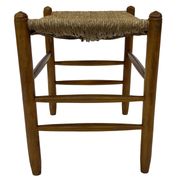 Tabouret vintage en corde de papier danois tabouret ottoman du milieu du siècle