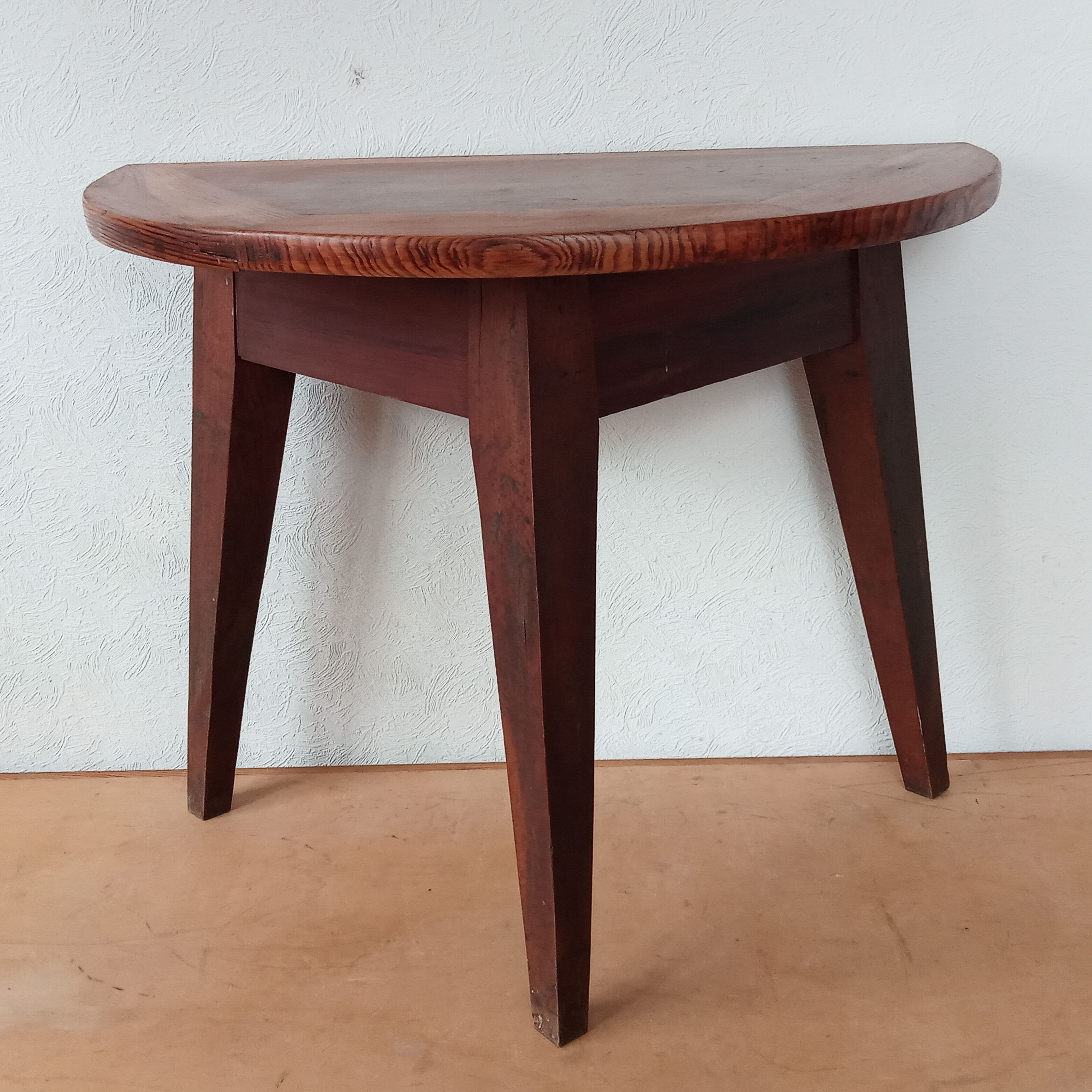 Half-moon console in oak 50s