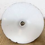 Industrial Blue Enamel Factory Pendant Lamp, 1950s