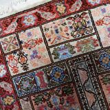 Handmade vintage Tunisian silk rug 51cm x 97cm, 1970s