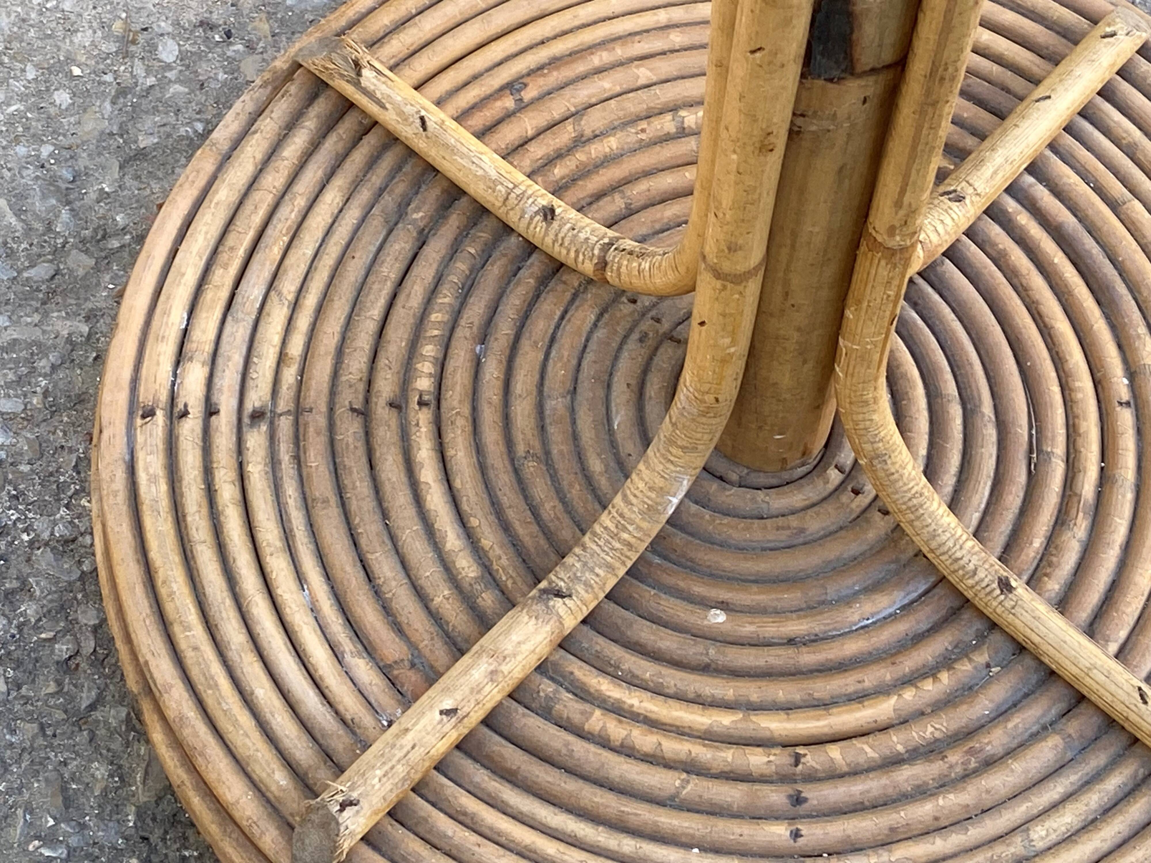 Vintage rattan parrot coat rack 1970