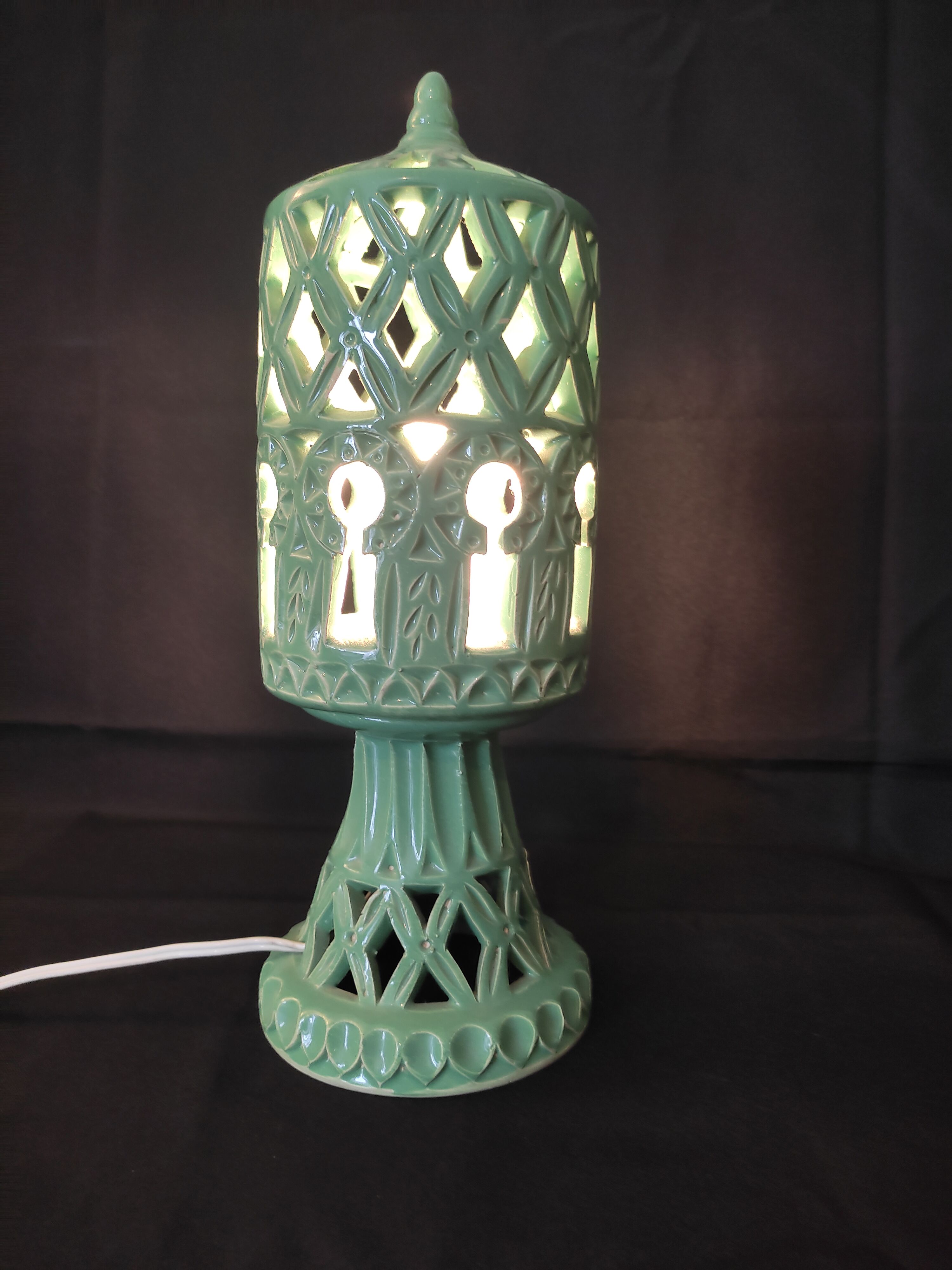 Lampe terre cuite