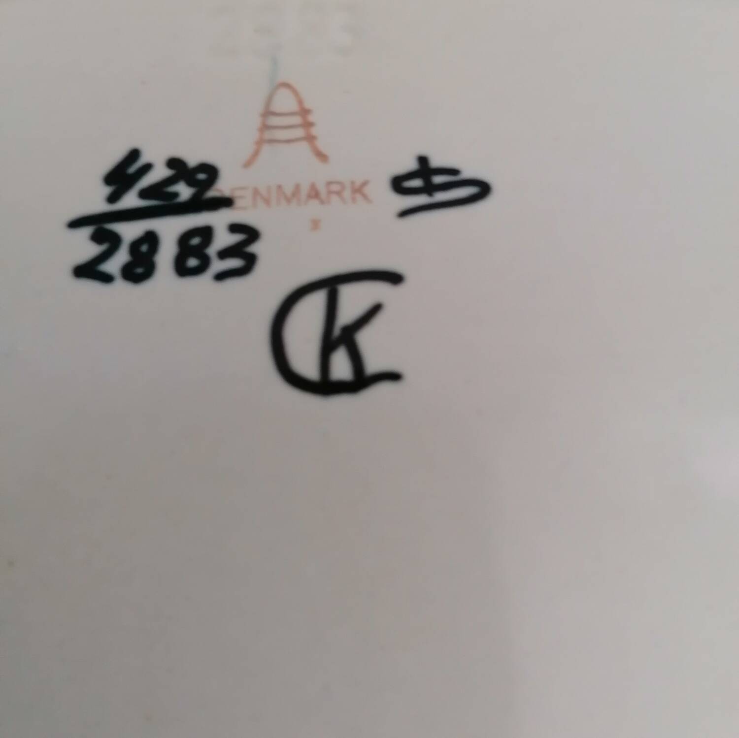 Earthenware dish from the Tenera series by Kari Christensen for Royal Copenhagen