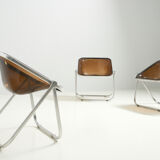 Set of Three 'Plona' Chairs by Giancarlo Piretti for Castelli, Italy - 1970's