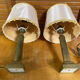 Pair of Antique Neoclassical Bedside Lamps Column Gilded Bronze France