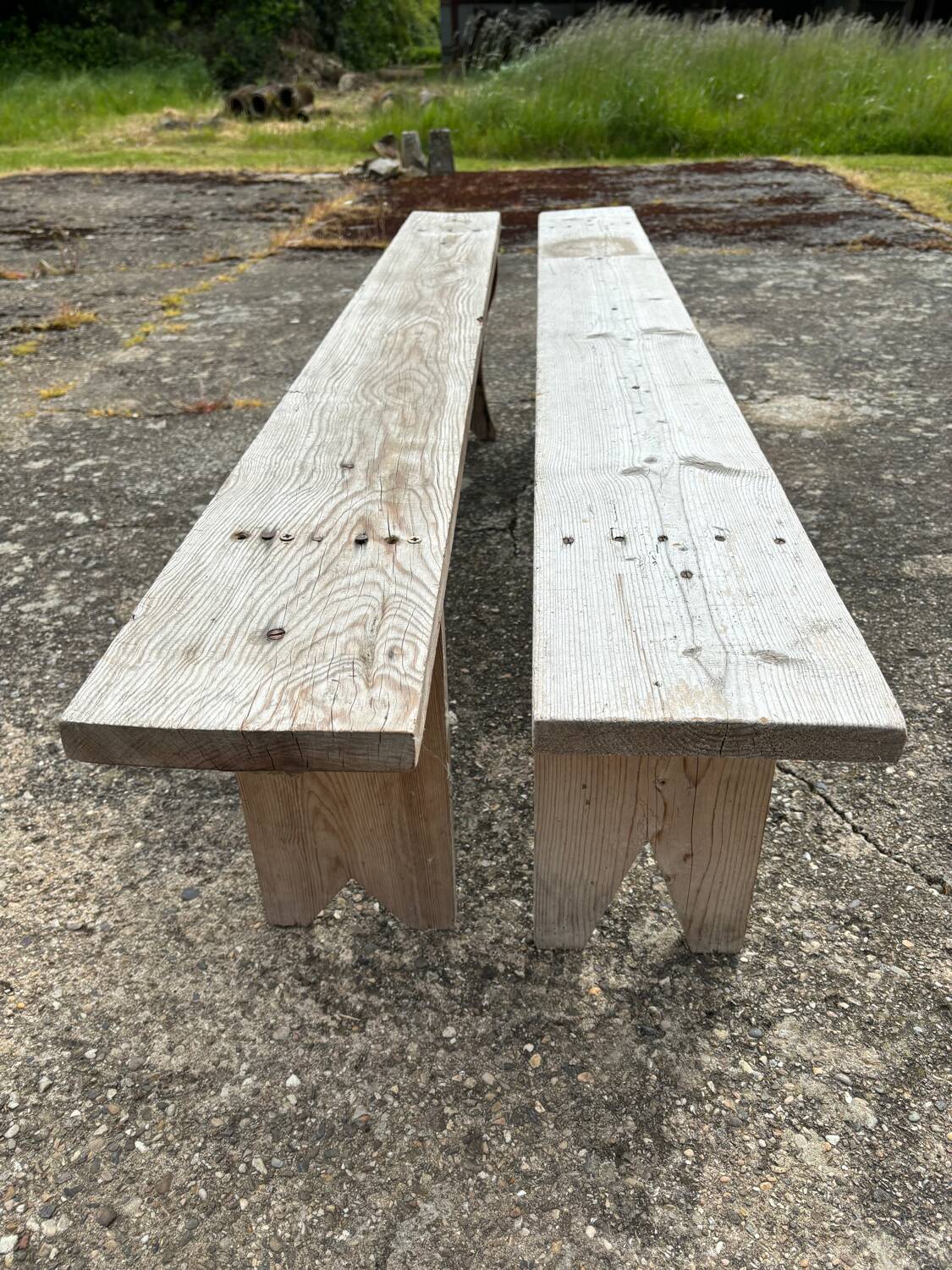 2 fir benches
