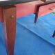 Table in red formica