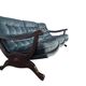 Vintage blue three-seater sofa