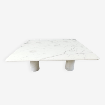 Angelo Mangiarotti carrara marble Coffee Table for Up&Up, Italy