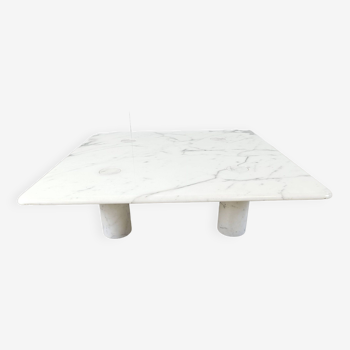 Table basse en marbre de Carrare Angelo Mangiarotti pour Up&Up, Italie