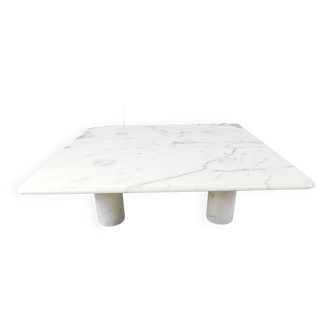 Table basse en marbre de Carrare Angelo Mangiarotti pour Up&Up, Italie