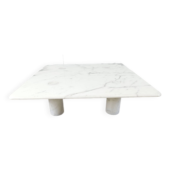 Angelo Mangiarotti carrara marble Coffee Table for Up&Up, Italy