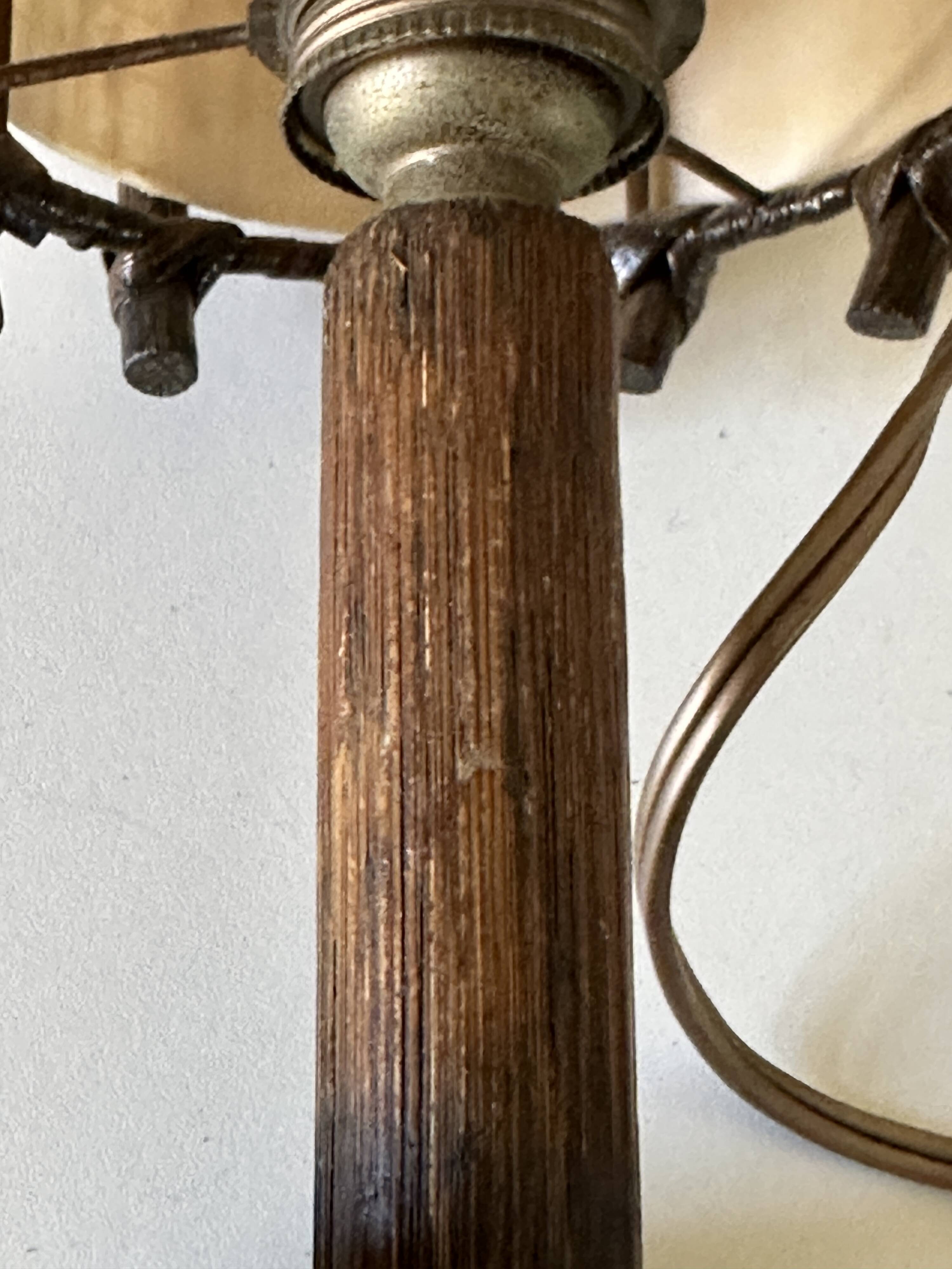 Vintage rattan lamp, 60s design