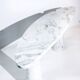 Vintage Eros console by Angelo Mangiarotti for Skipper (1970s) – white Carrara marble