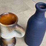 Set of 2 vintage ceramic vases Vest van Woerden Dutch mid image 1  Set of 2 vintage ceramic vases Ve