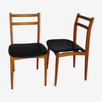 Paire de chaise style sacandinave 1970
