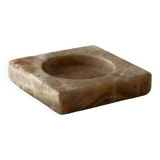Square ashtray / empty vintage marble pocket