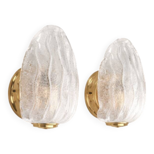 Appliques murales en - verre