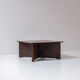 Rosewood square coffee table from Denmark, designed in the 1960s.