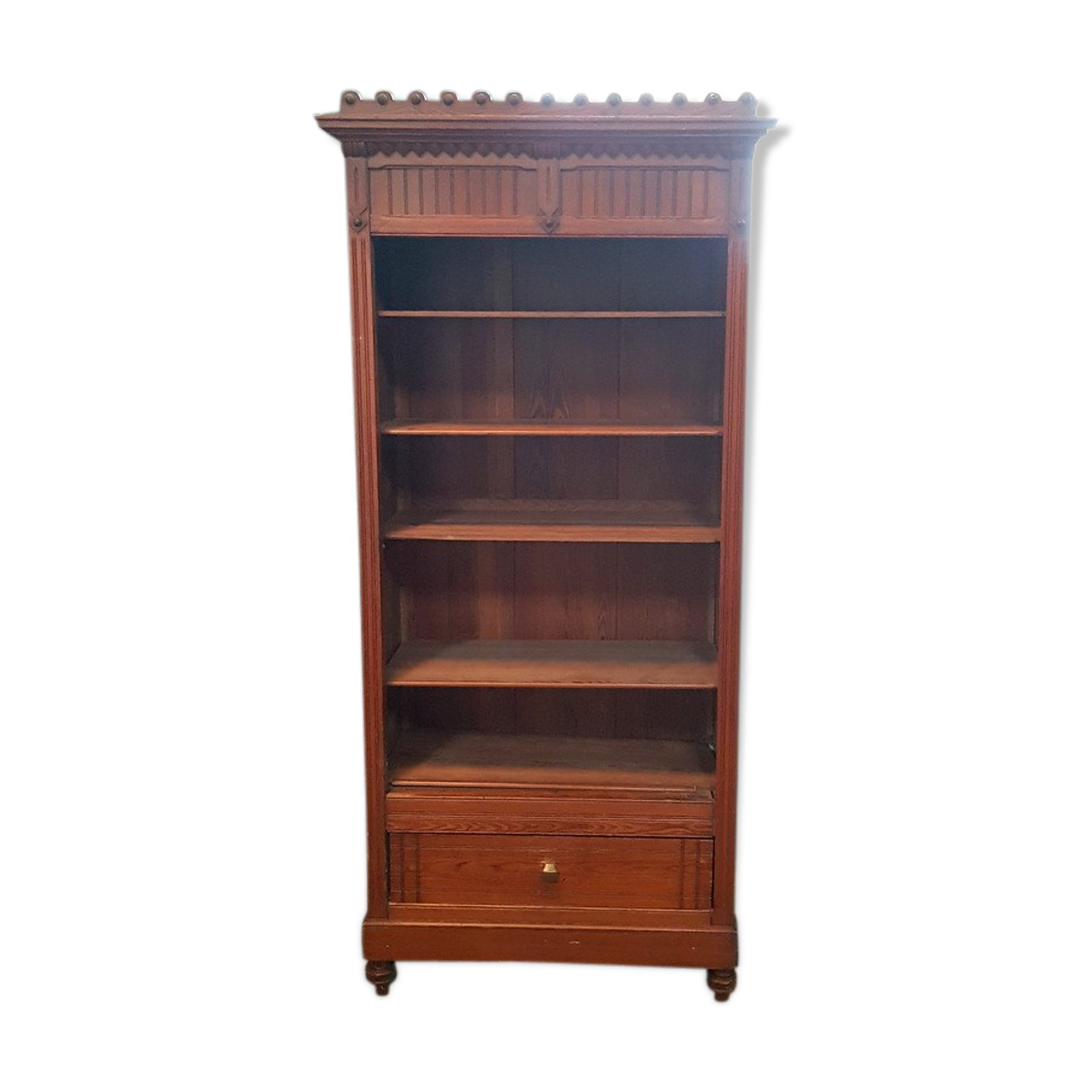 Original Parisian wardrobe with a jagged cornice
