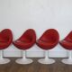 Serie de chaises design Borje Johanson 1970