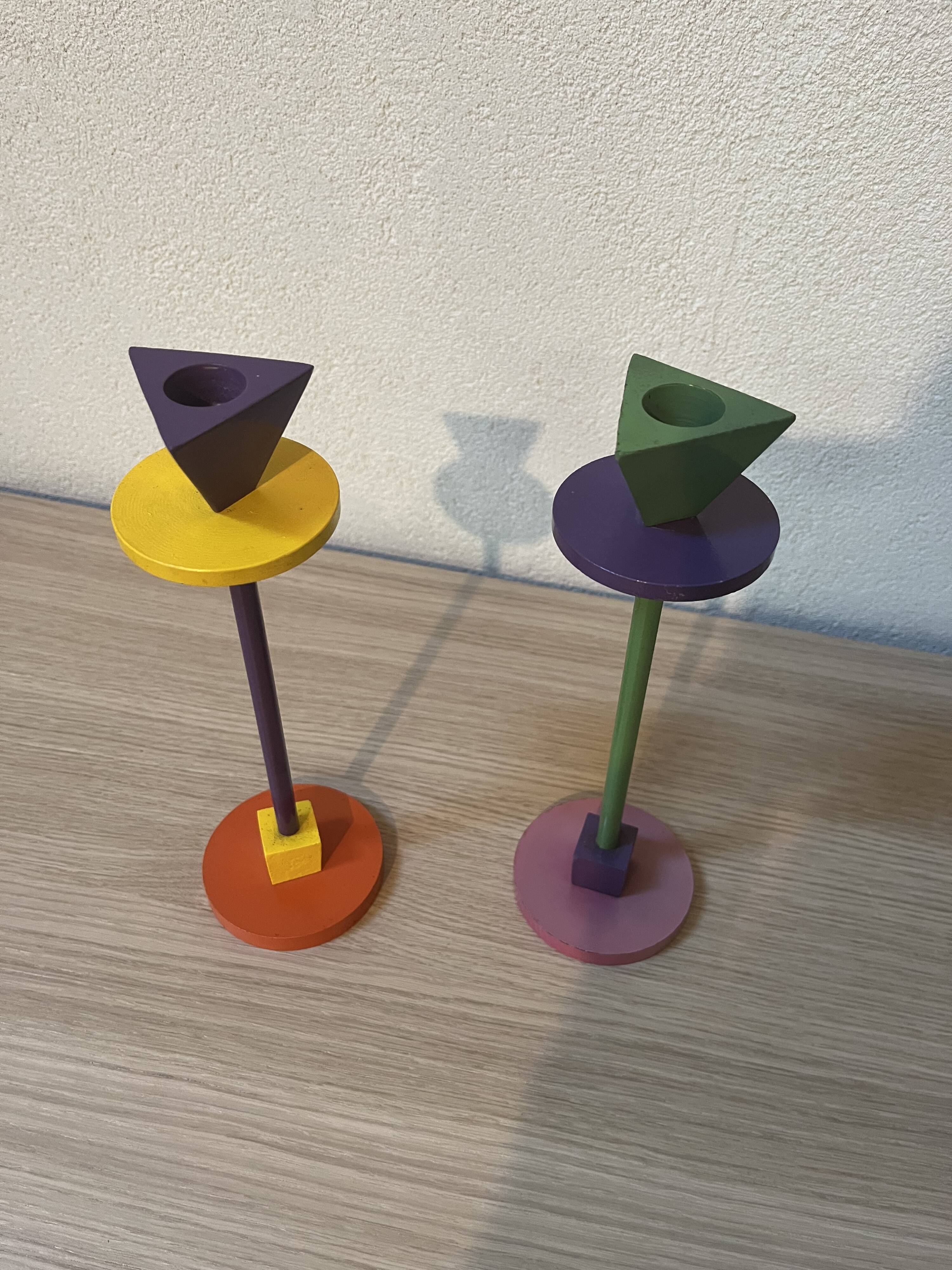 Pair of vintage Ikea candlesticks