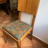 Chaise art déco retapissée à neuf
