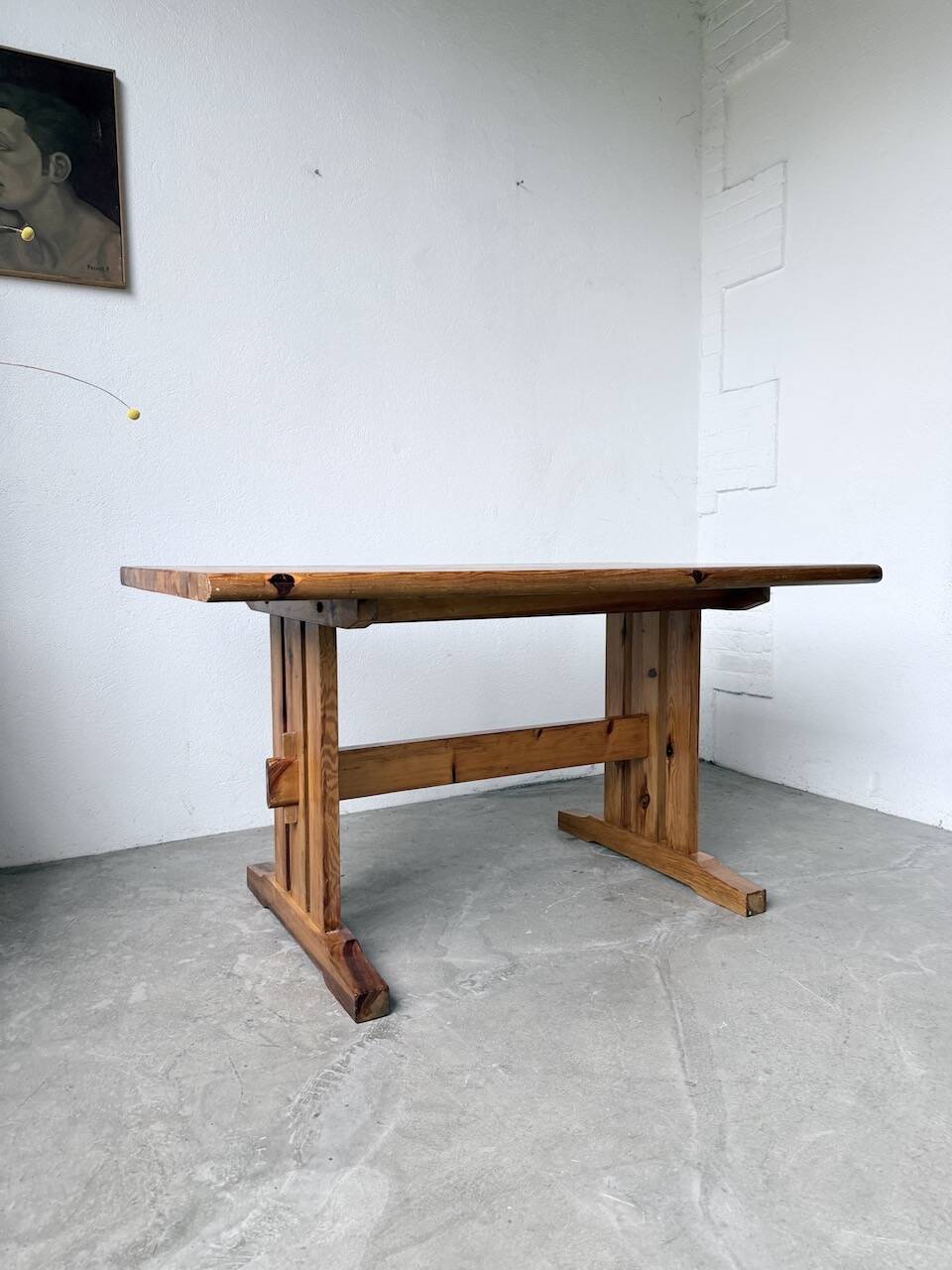 Mountain furniture table made of solid pine