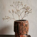 Sandstone vase cooking raku circa 1980