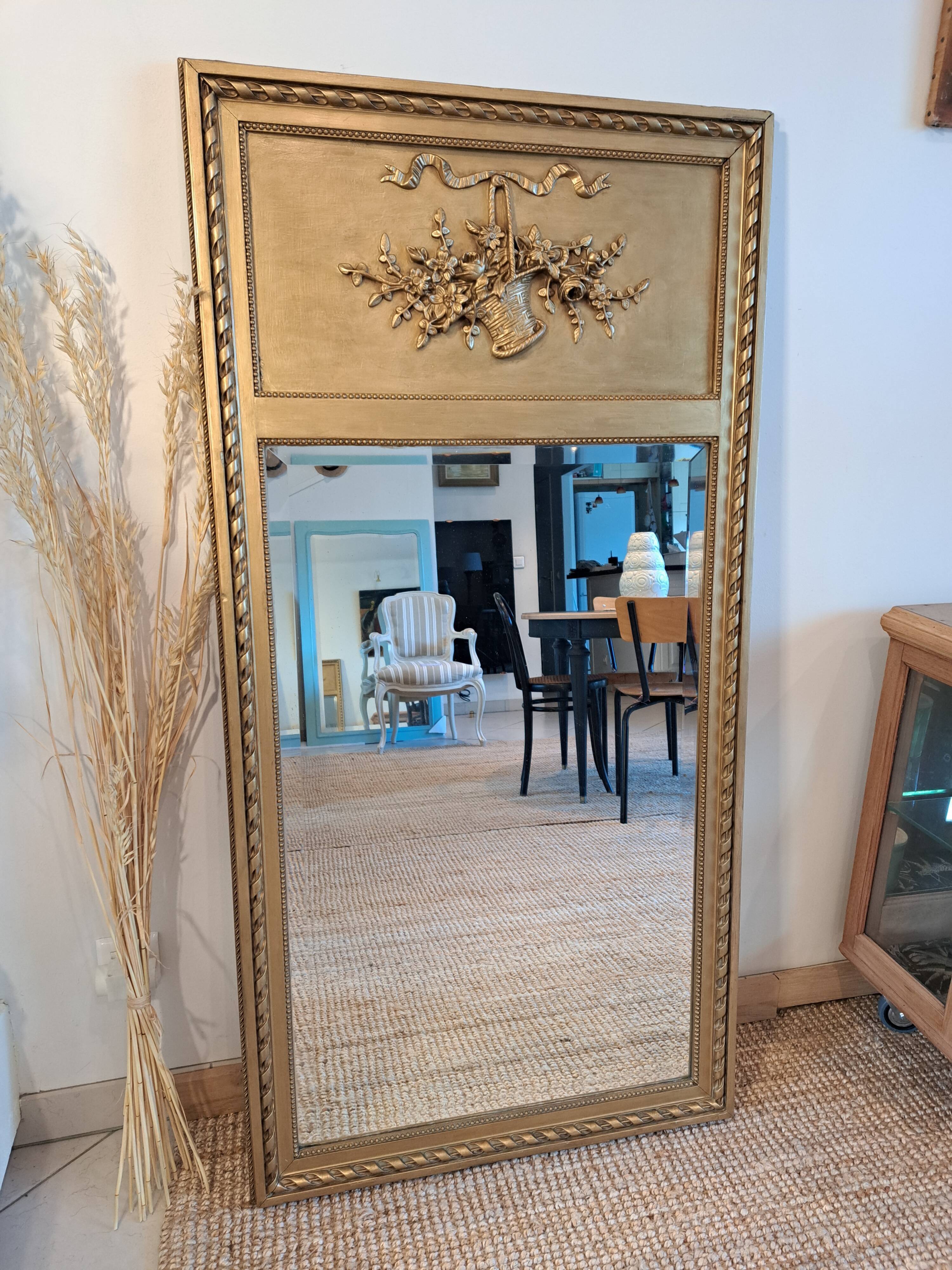 Trumeau mirror in Louis XVI style