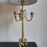 Paire de lampes ancienne bougeoir d'époque XIX ème Napoléon III